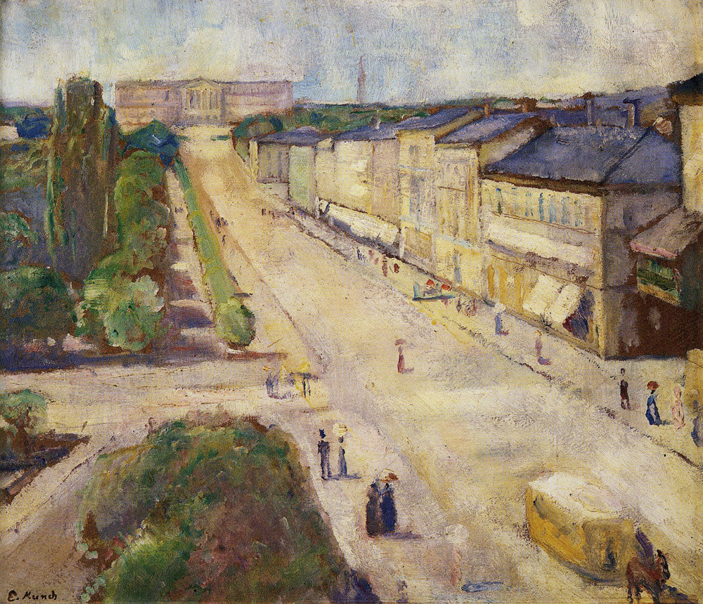 Reproduction du tableau « Karl Johan - Edvard Munch » par Alpha Reproduction en peinture à l’huile