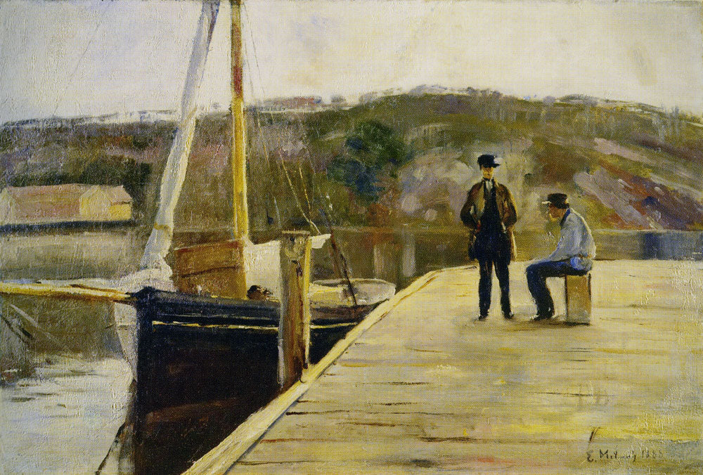 Reproduction du tableau « Sur le quai - Edvard Munch » par Alpha Reproduction en peinture à l’huile
