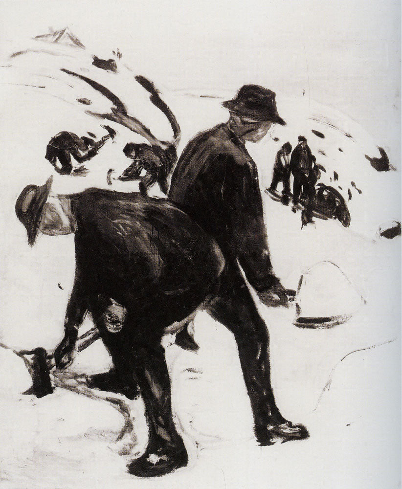 Reproduction du tableau « Déneigeurs - Edvard Munch » par Alpha Reproduction en peinture à l’huile
