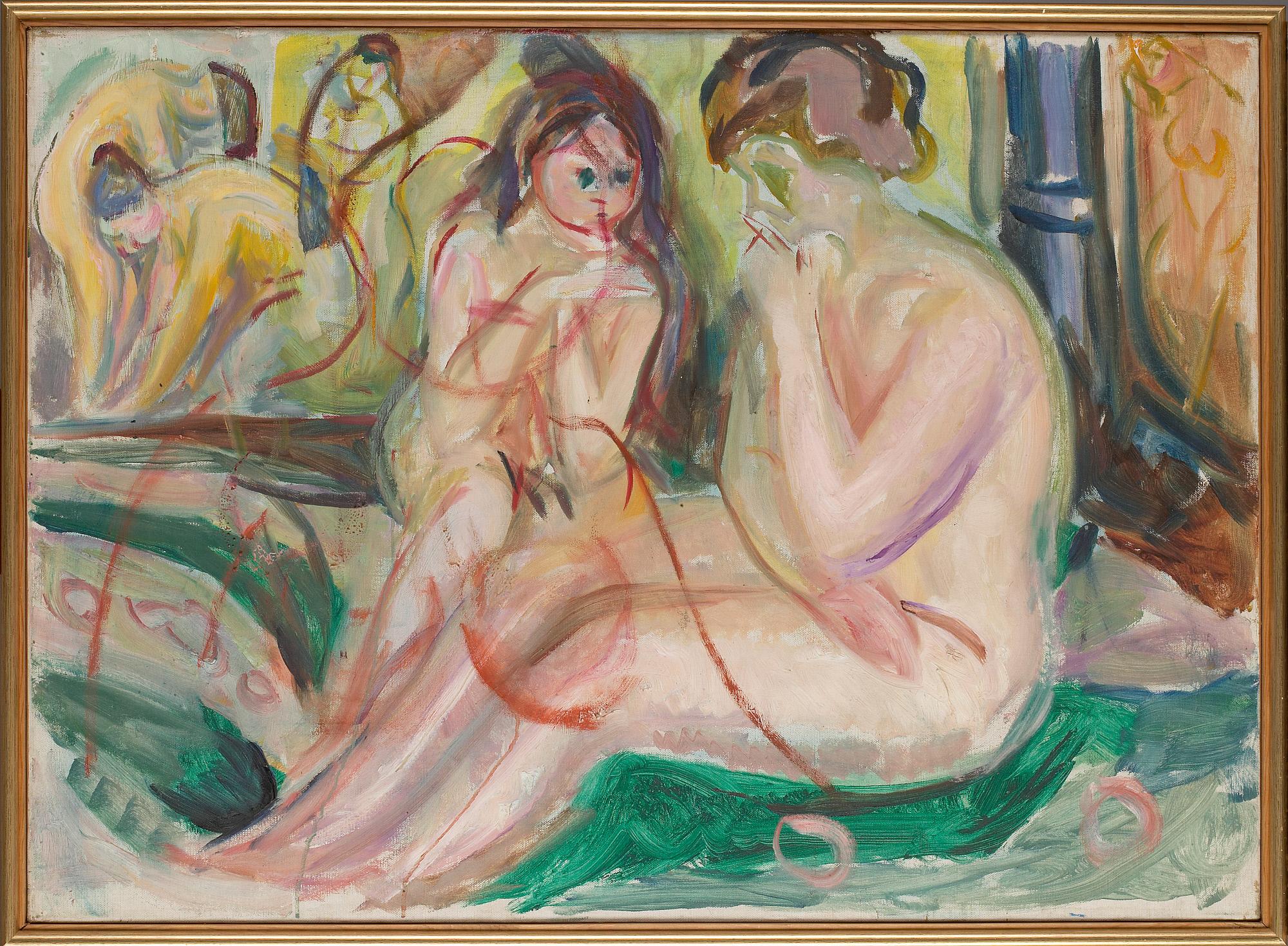 Reproduction du tableau « Femmes au bain - Edvard Munch » par Alpha Reproduction en peinture à l’huile