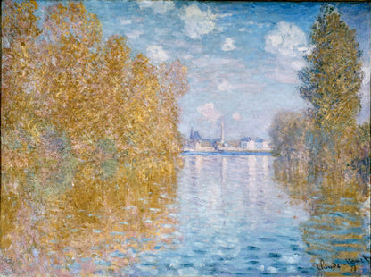 🎨 Efterårseffekt på Seinen – Claude Monet (omkring 1880)