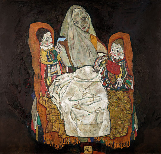 👩‍👧‍👦 Mor med to børn III – Egon Schiele (1915)