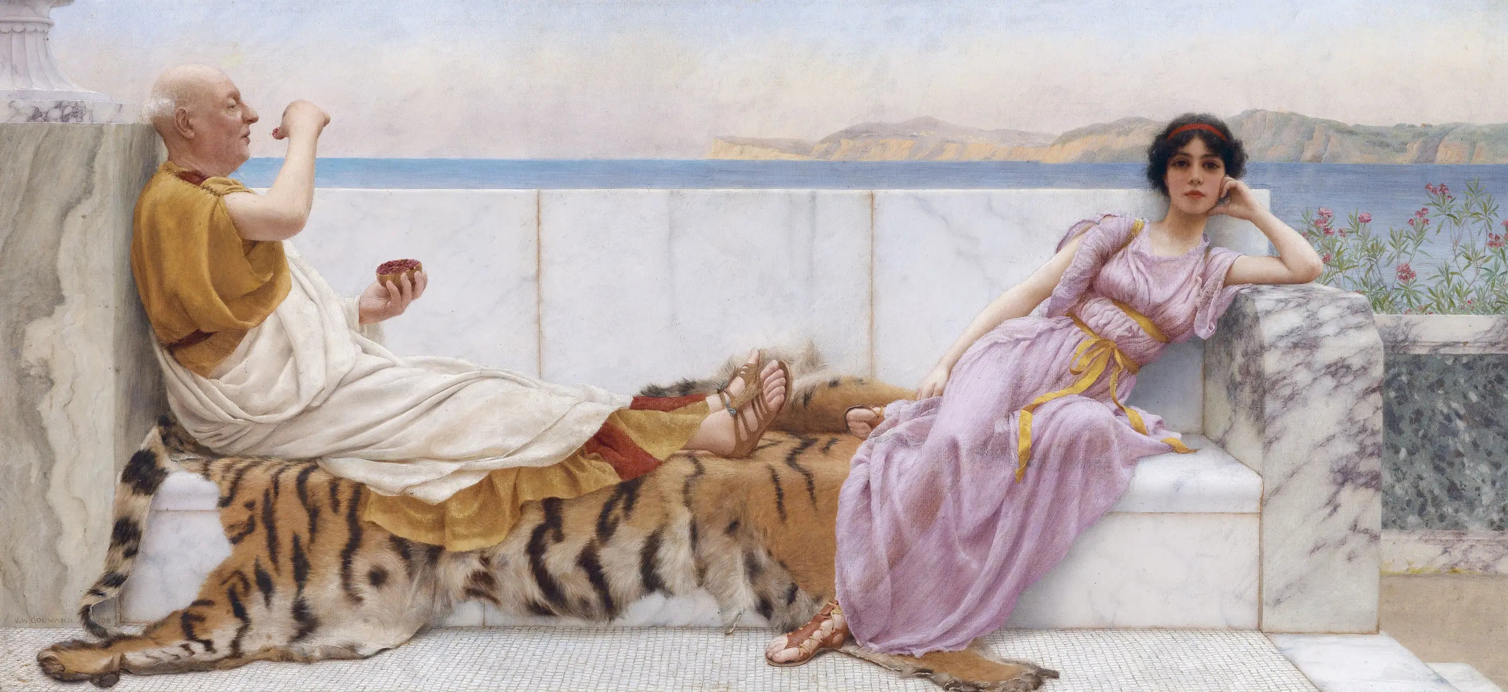 Quatre-Vingt et Dix-Huit - John William Godward - Alpha Reproduction