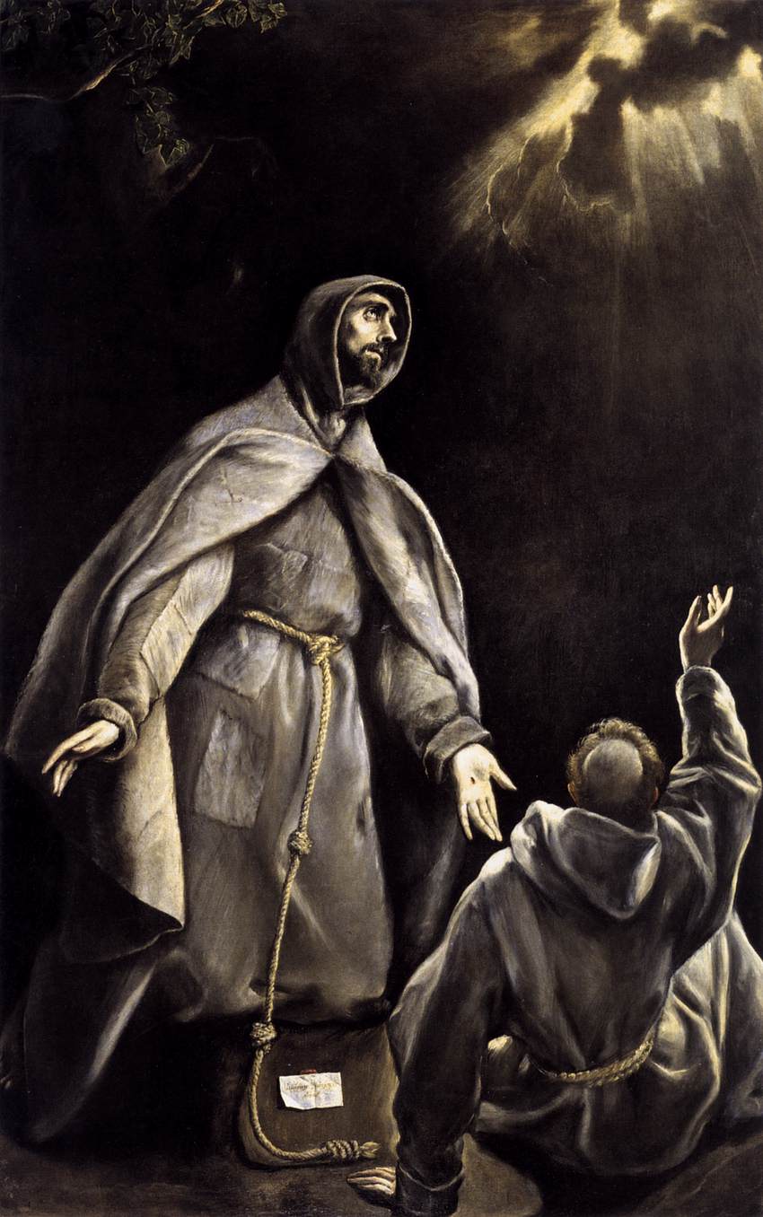 Saint Franciscus' flammende fakkel-vision - El Greco