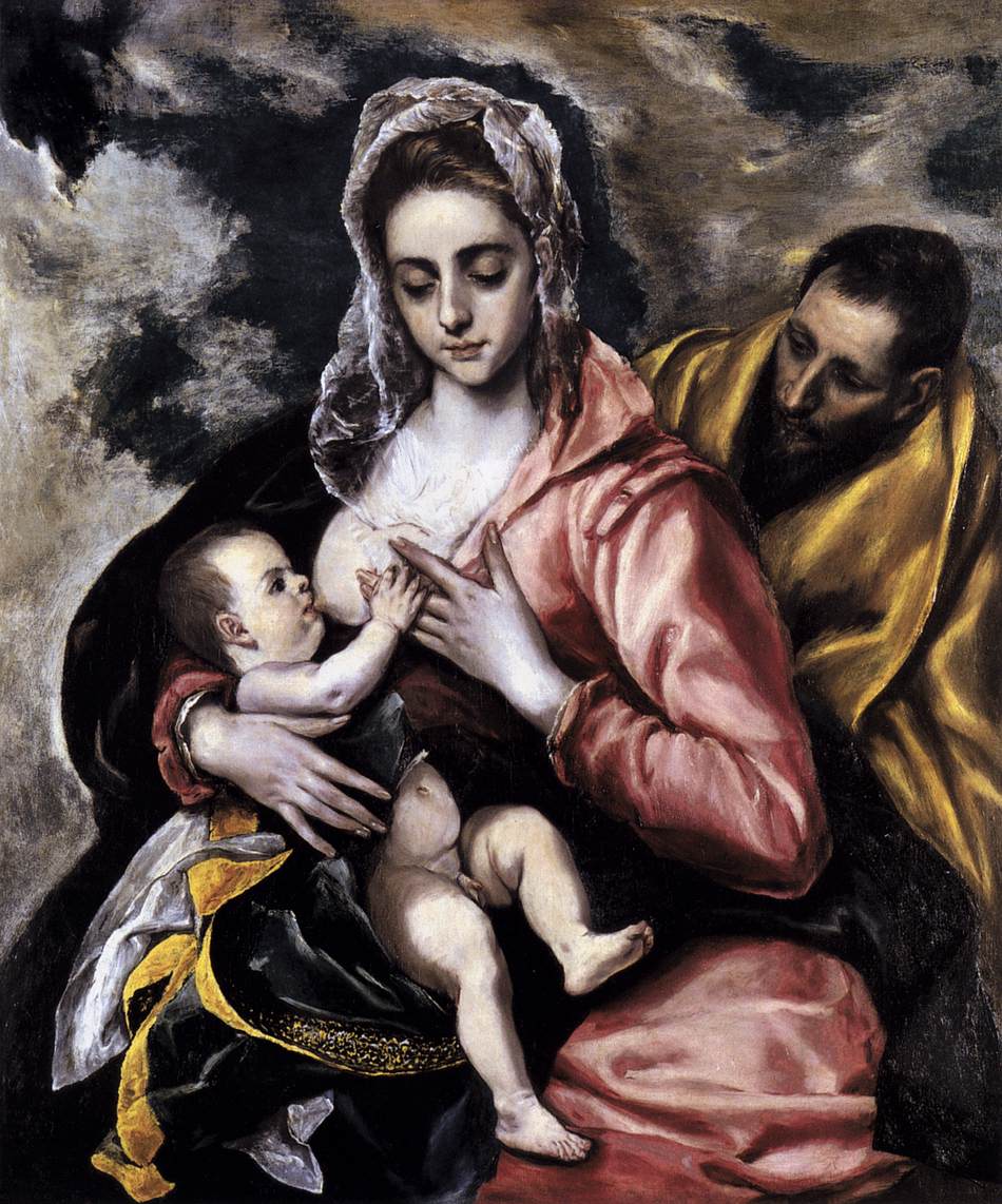 Den Hellige Familie. - El Greco