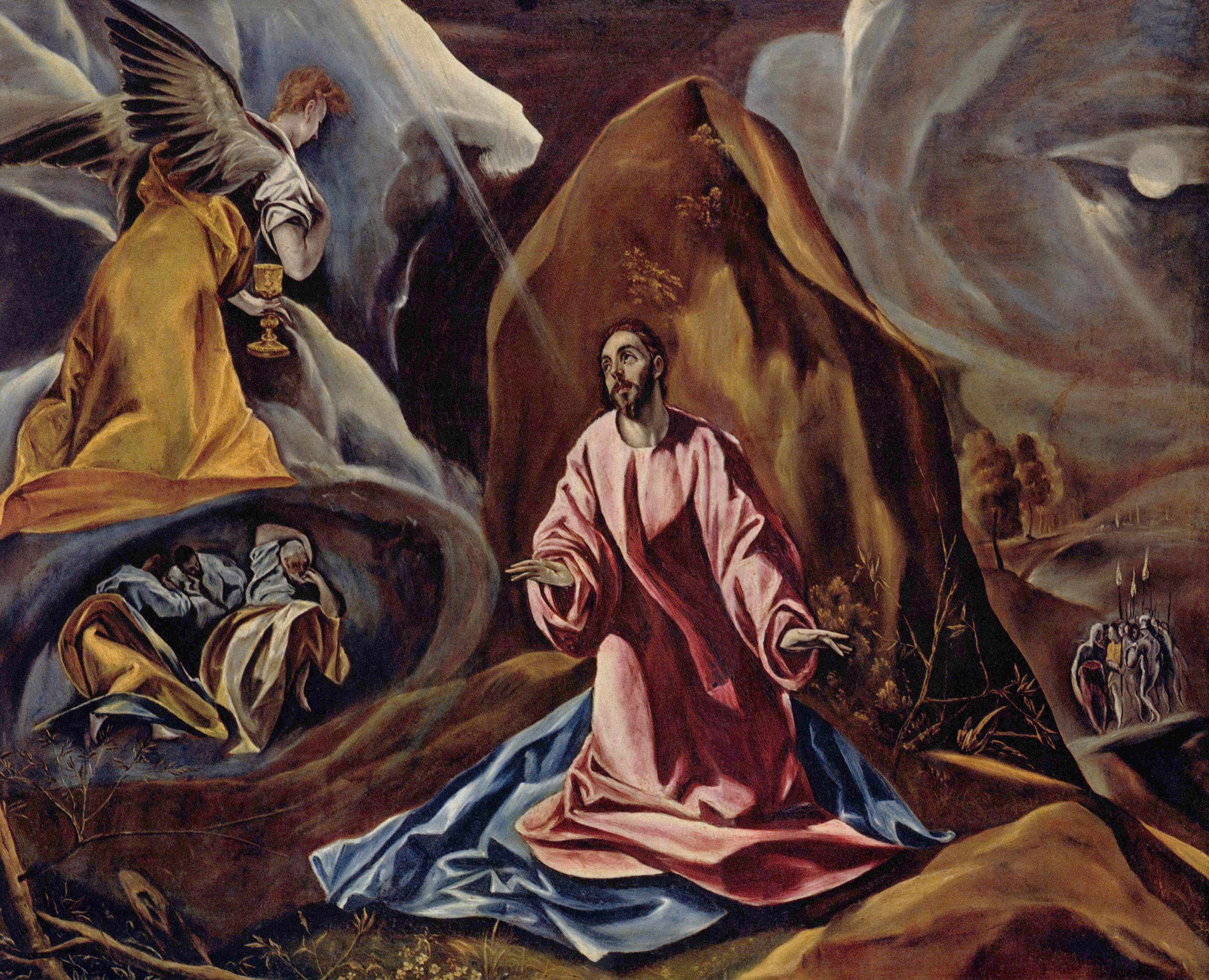 Agonien i haven - El Greco
