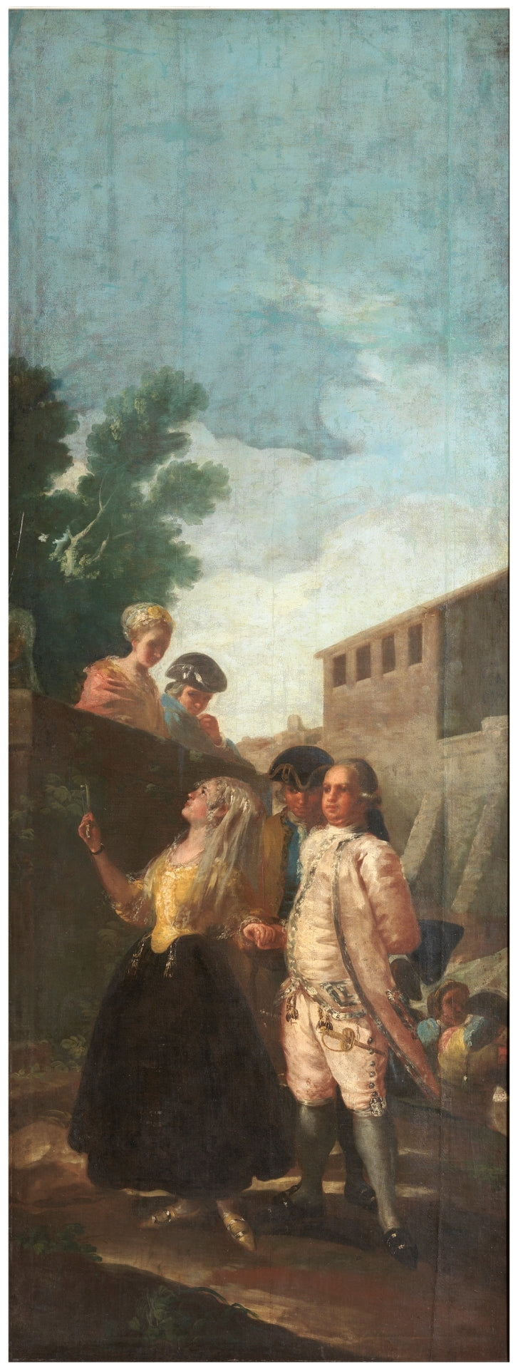 Reproduction du tableau « Le militaire et la dame - Francisco de Goya » par Alpha Reproduction en peinture à l’huile