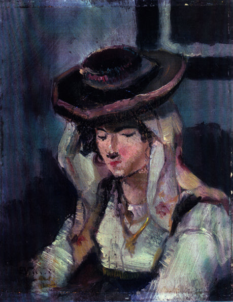 Moça com chapéu - Eliseu Visconti