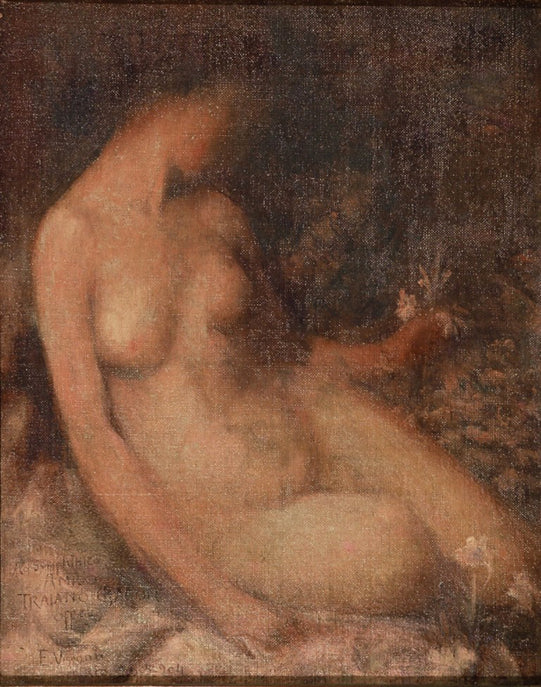 Mulher e flor - Estudo para “Sonho Místico” - Eliseu Visconti