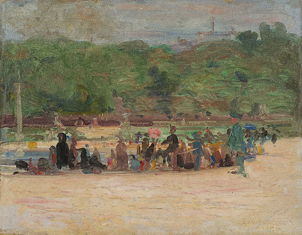 Le Jardin du Luxembourg à Paris (Jardim de Luxemburgo) - Eliseu Visconti