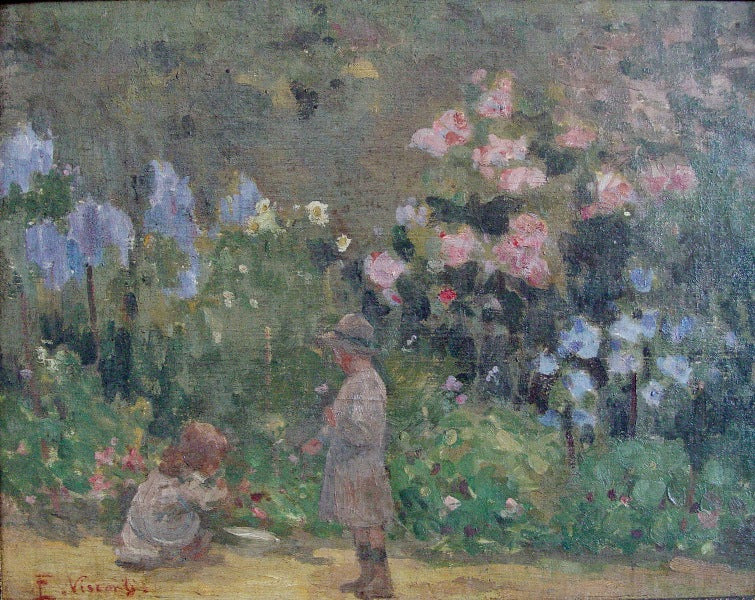 Tobias et Afonso dans le parc - Eliseu Visconti