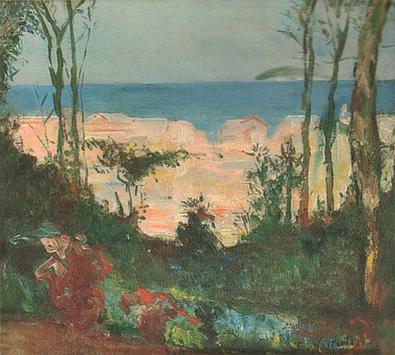 Telhados de Copacabana - Estudo para “A crisálida” - Eliseu Visconti