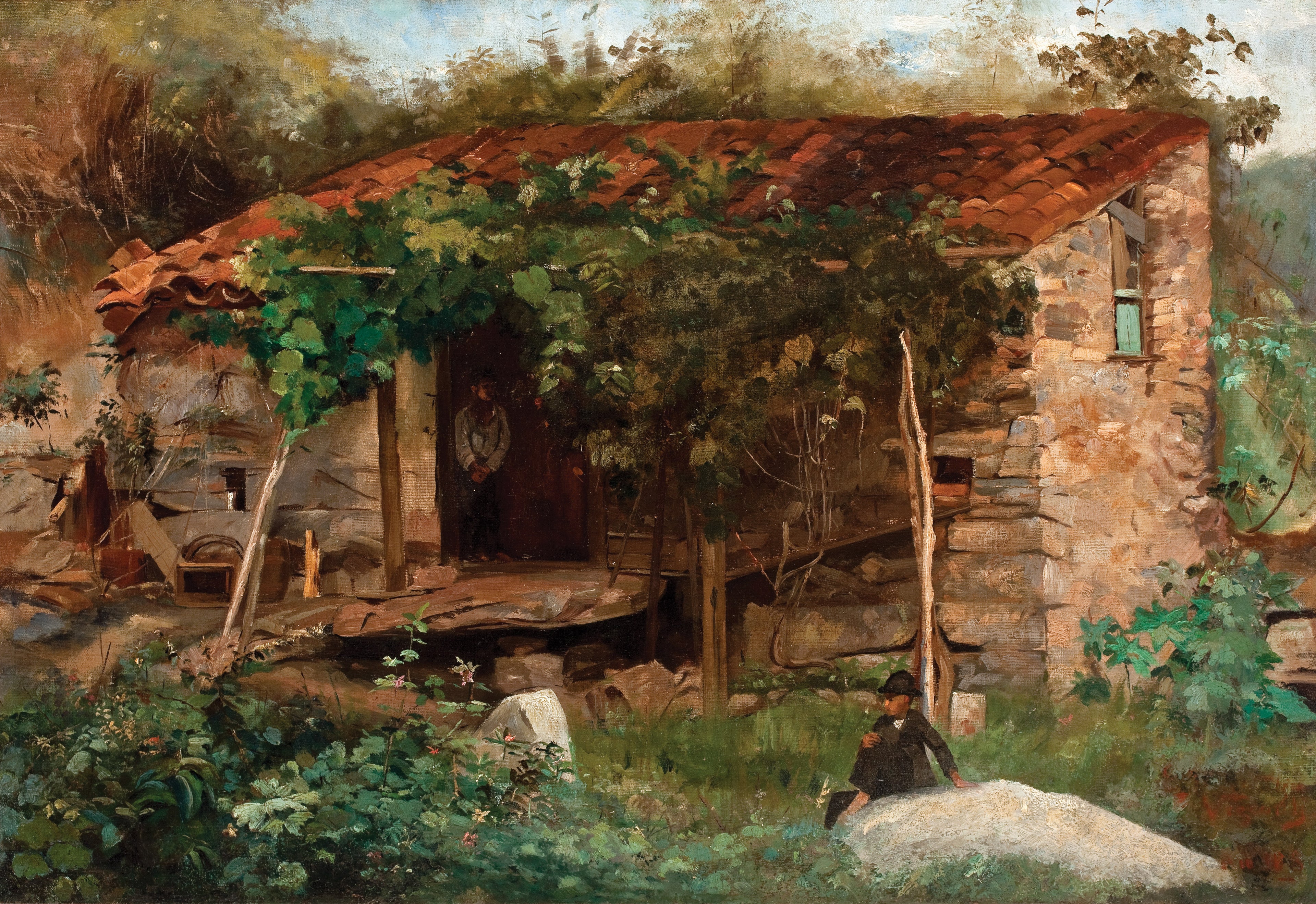 Casebre no fim da Praia do Flamengo - Eliseu Visconti