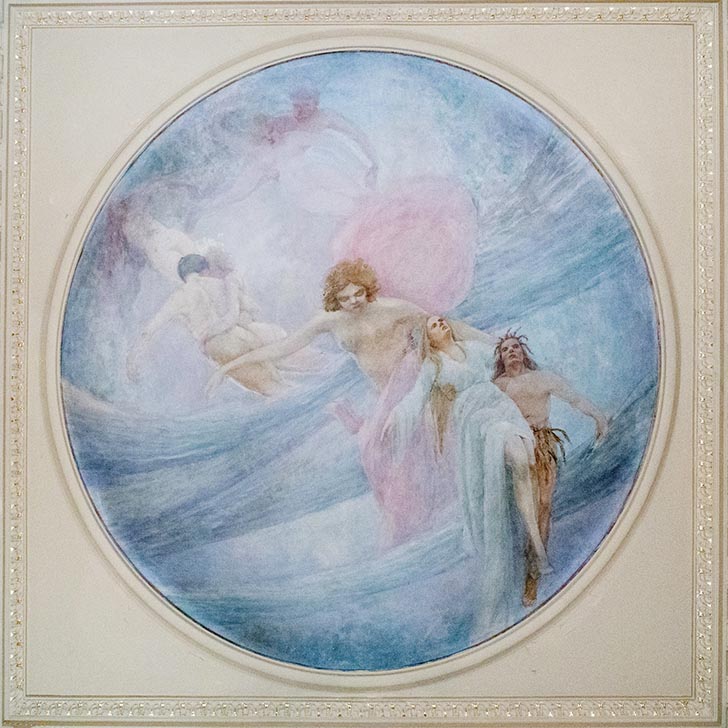 O Guarani - Plafond da antessala do camarote do Governador do Estado - Théâtre Municipal de Rio de Janeiro - Eliseu Visconti