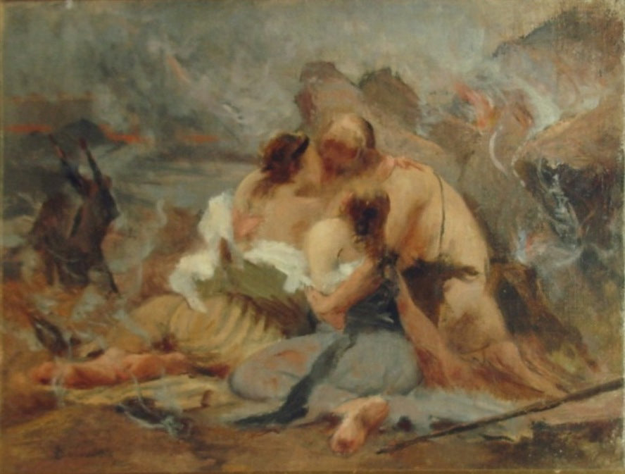 Scène biblique - Ló e suas filhas - Eliseu Visconti