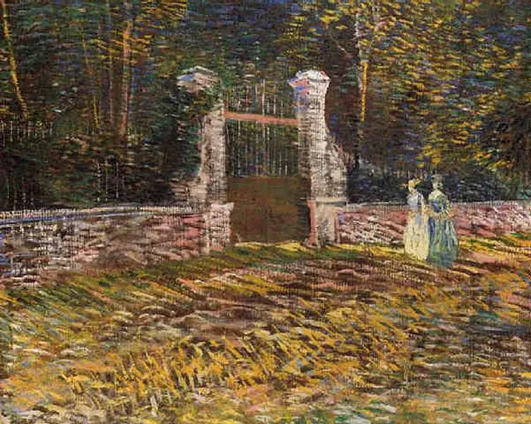 Indgangen til Parc Voyer d'Argenson i Asnières - Vincent van Gogh