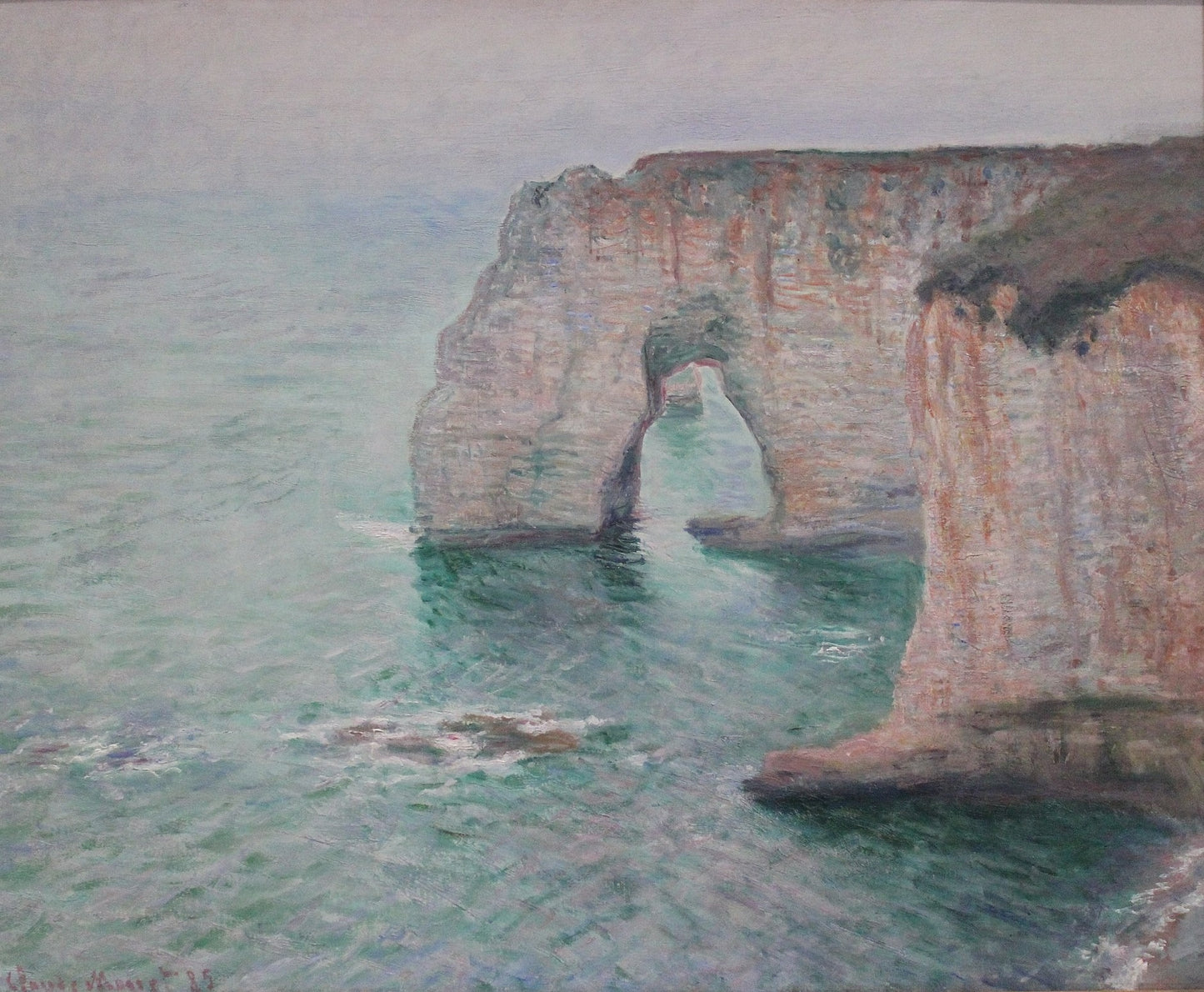 🎨 Klipperne ved Étretat – Claude Monet, 1885