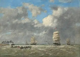 Reproduction du tableau « Le Havre - Eugène Boudin » par Alpha Reproduction en peinture à l’huile