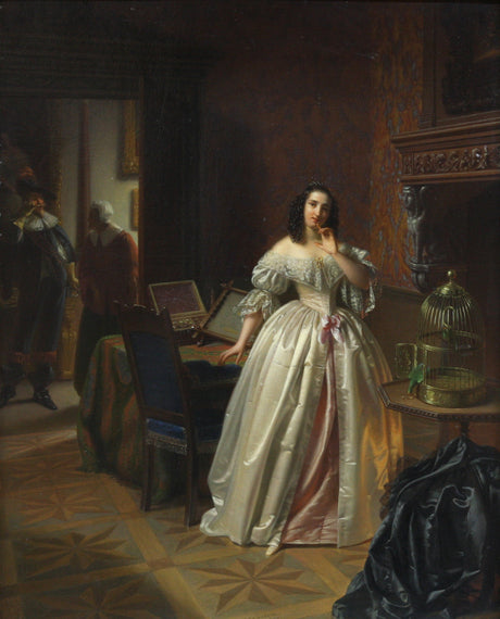 Reproduction du tableau « L'invité - Eugène Delacroix » par Alpha Reproduction en peinture à l’huile