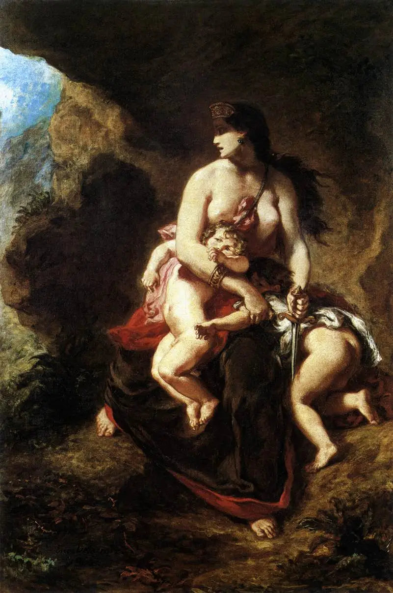 Reproduction du tableau « Médée furieuse - Eugène Delacroix » par Alpha Reproduction en peinture à l’huile