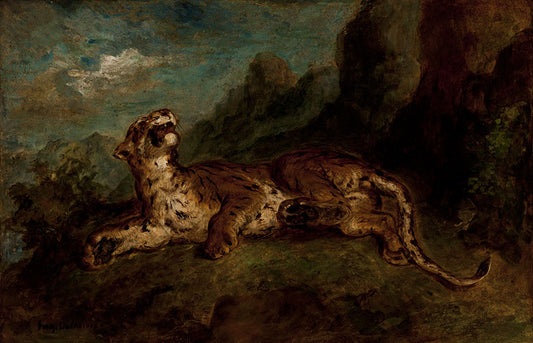 Reproduction du tableau « Tigre - Eugène Delacroix » par Alpha Reproduction en peinture à l’huile