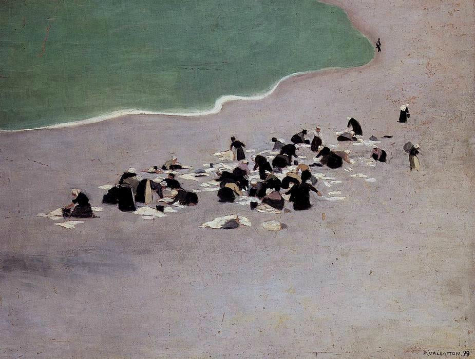 Laveuses à Étretat - Félix Vallotton