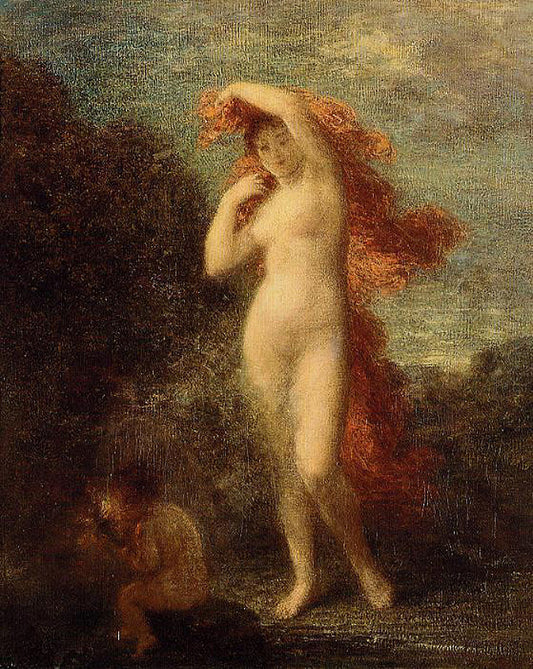 Vénus et Cupidon - Henri Fantin-Latour - Reproductions de tableaux et peintures haut de gamme