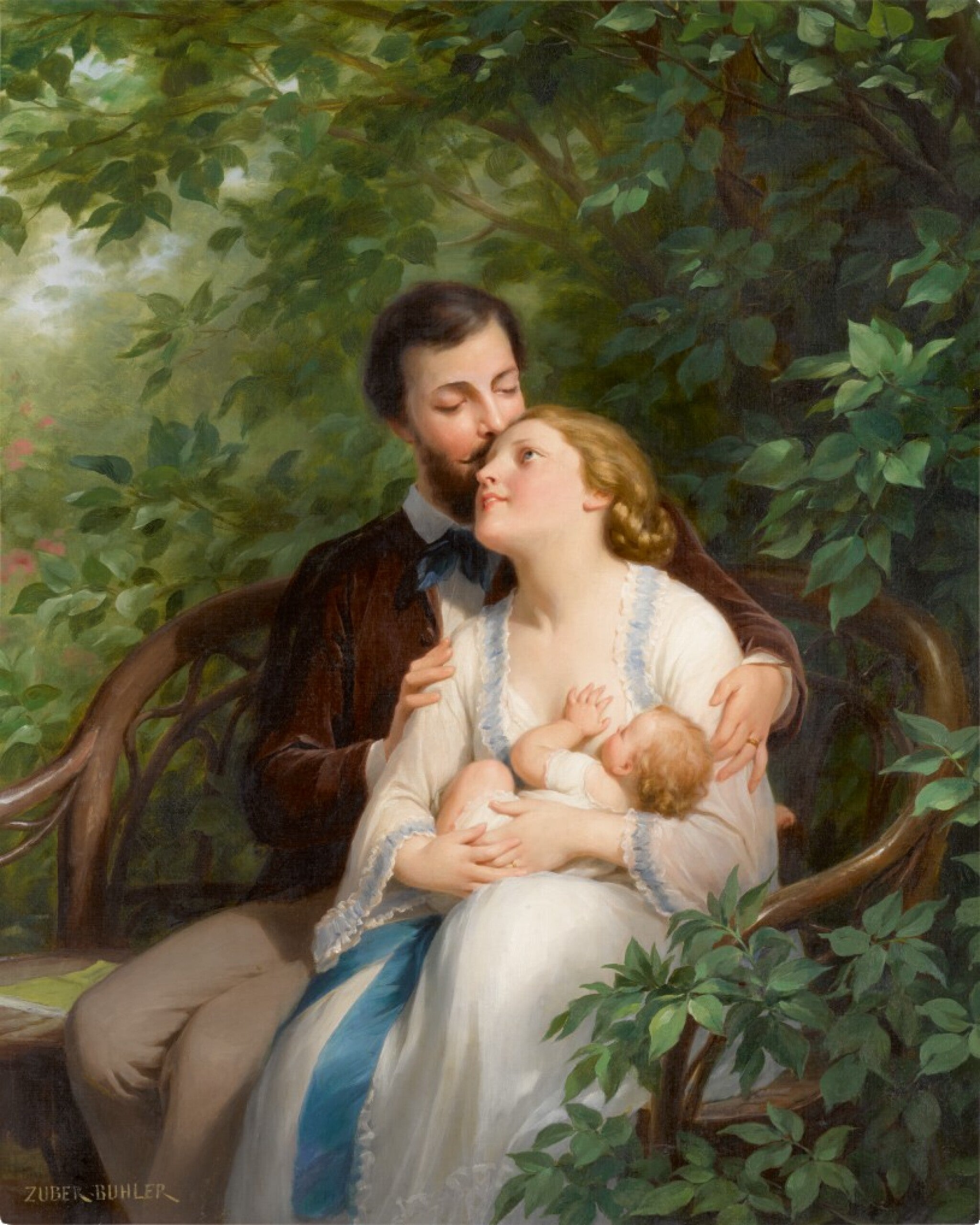 Nourrir le bébé - Fritz Zuber-Buhler