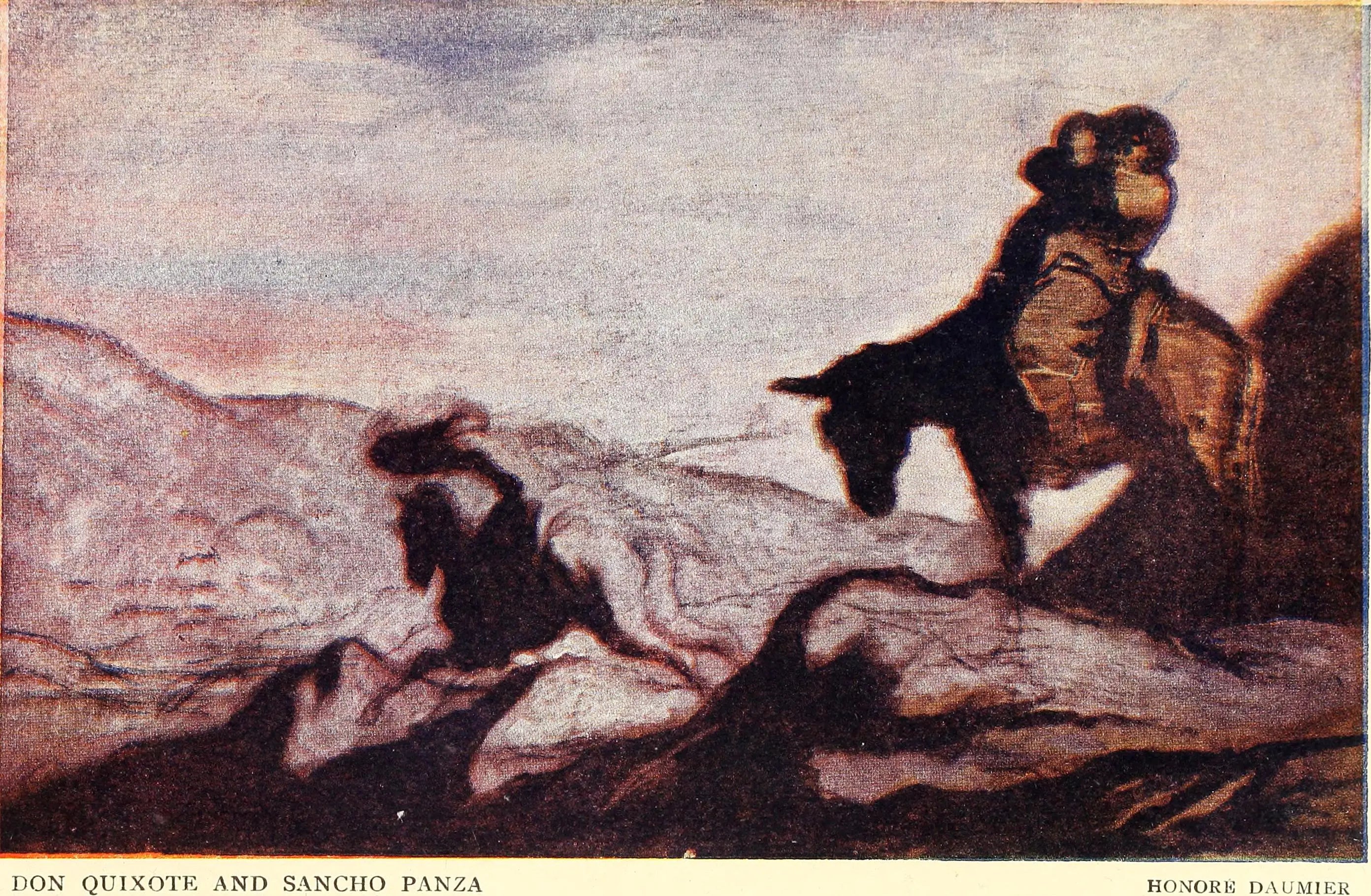 Don Quichotte et Sancho Panza - Honoré Daumier - Alpha Reproduction