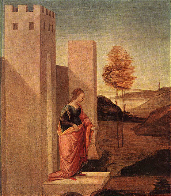 Dronning Vashti forlader det kongelige palads - Sandro Botticelli
