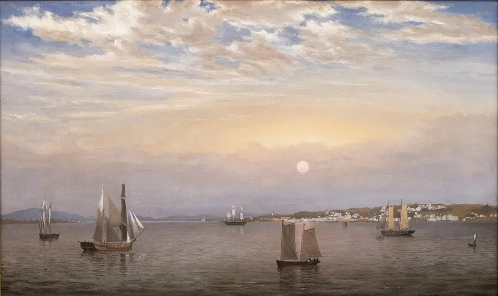 Port et ville de Castine - Fitz Henry Lane - Alpha Reproduction