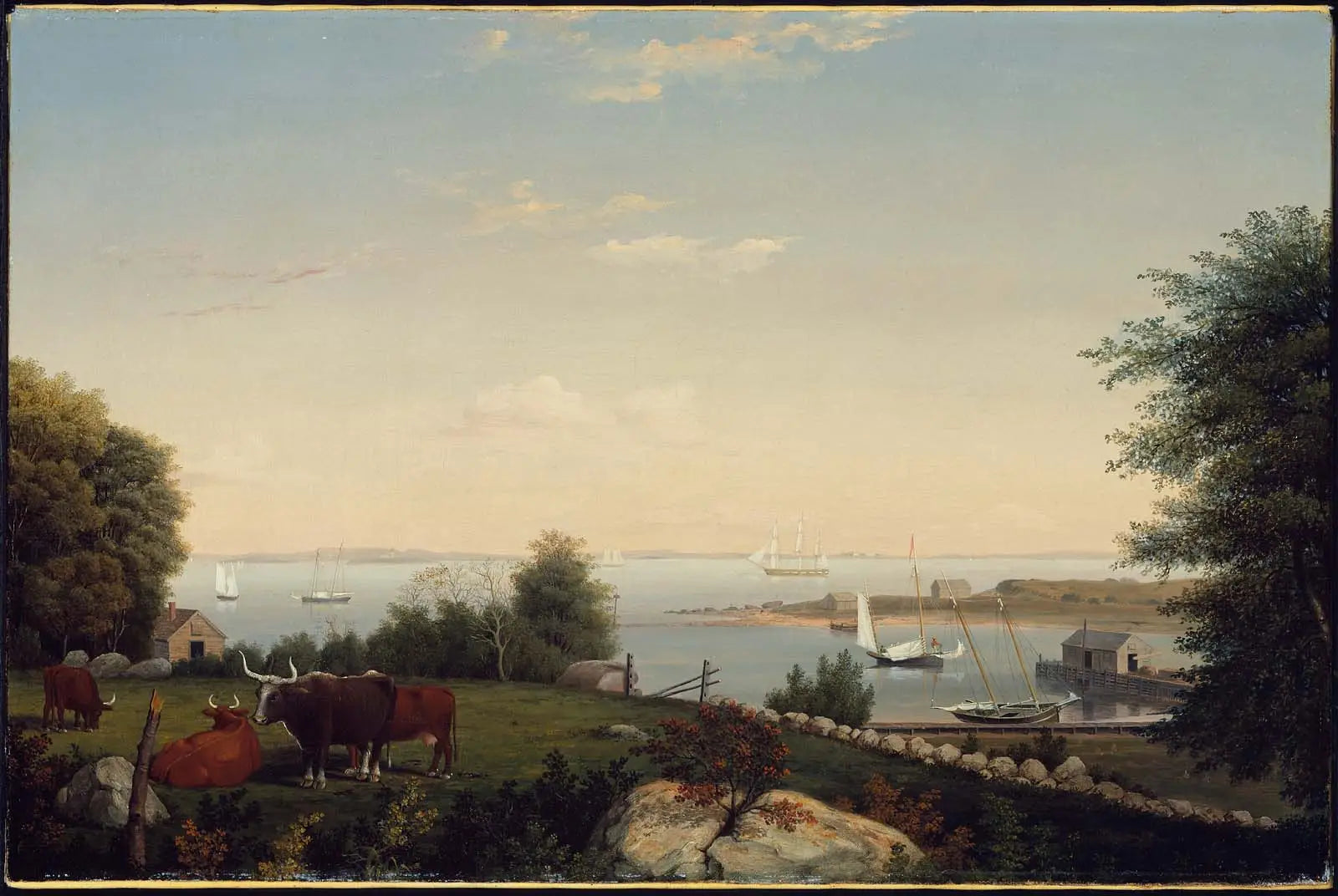Gloucester depuis Brookbank - Fitz Henry Lane - Alpha Reproduction