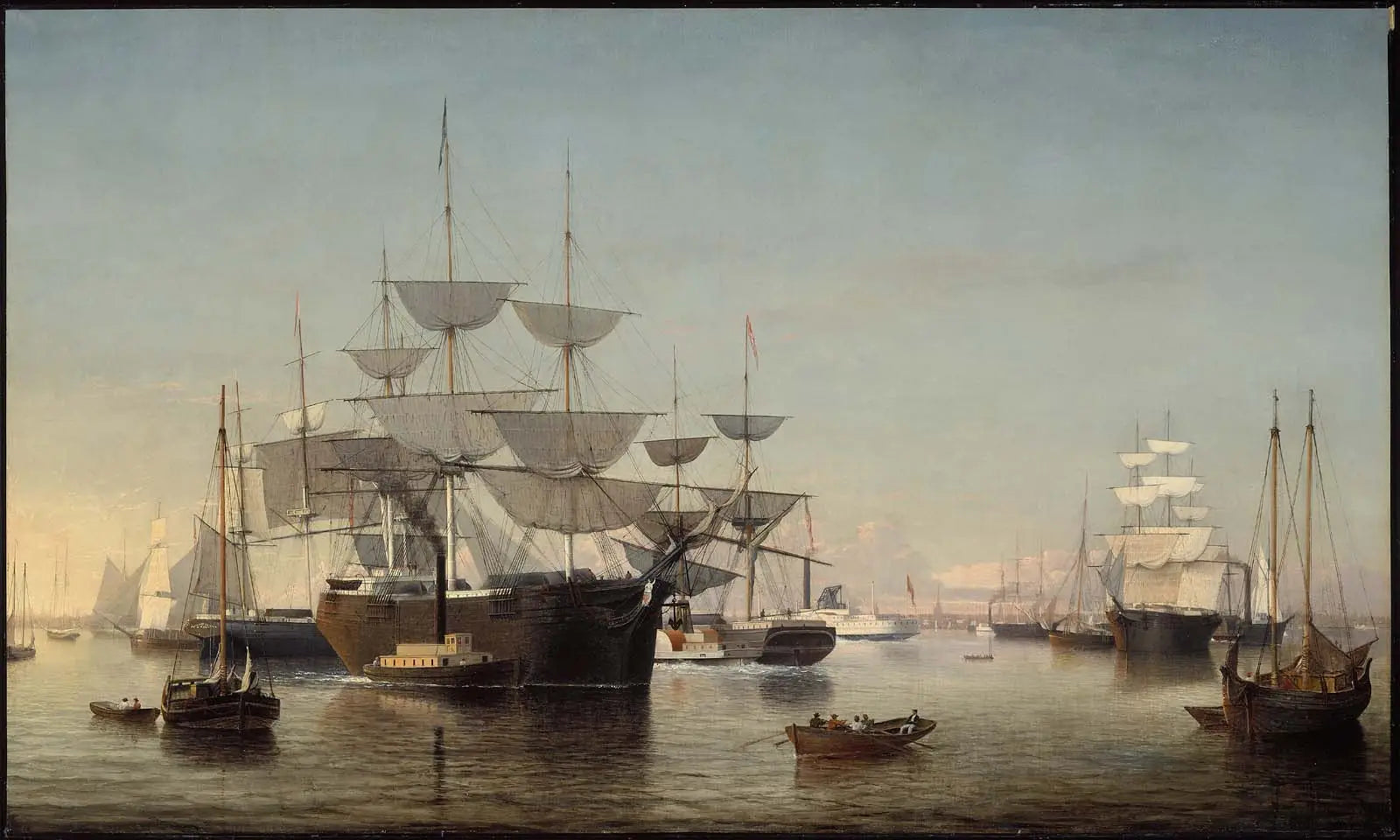 Port de New York - Fitz Henry Lane - Alpha Reproduction