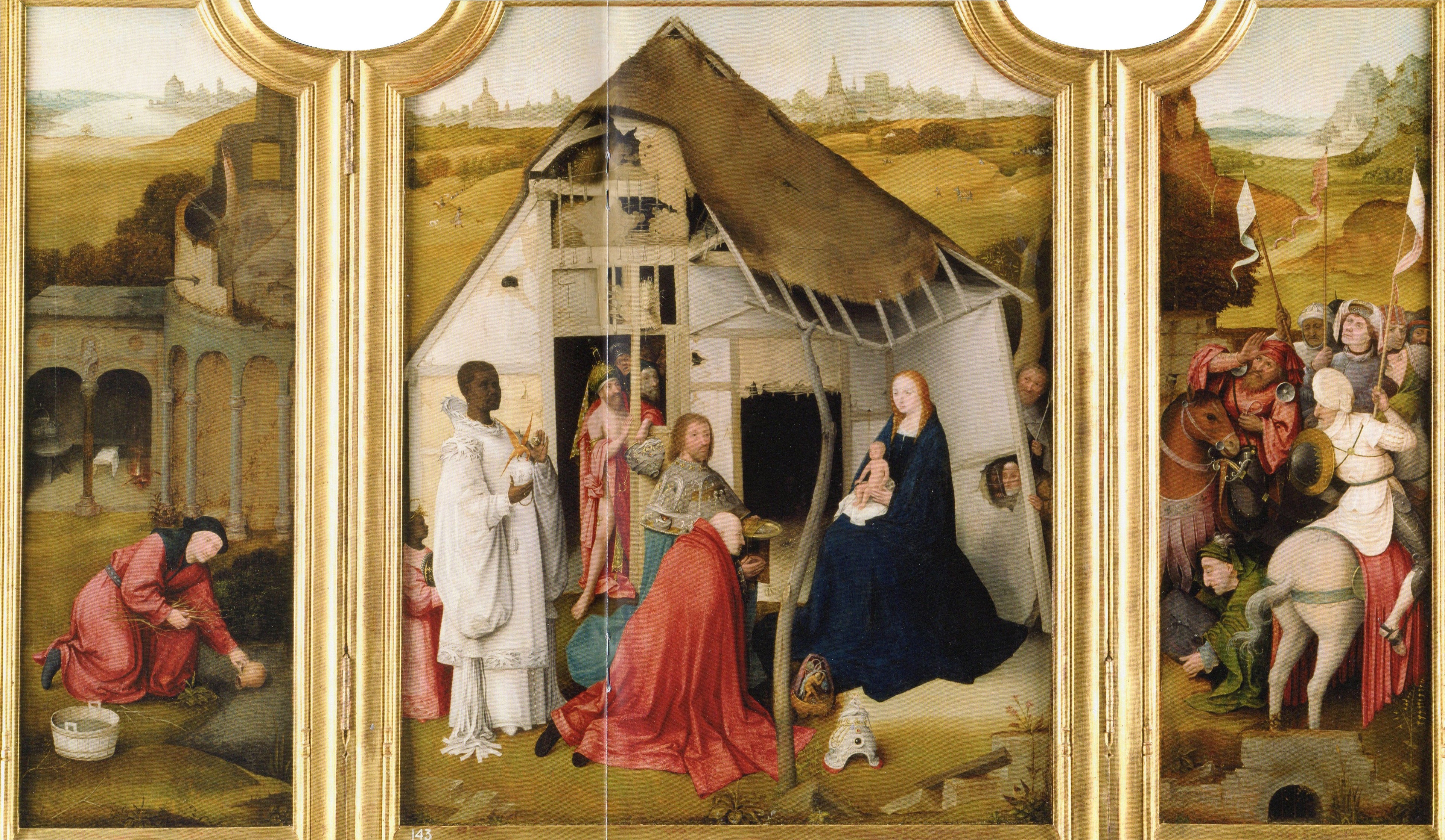 De hellige tre kongers tilbedelse - Hieronymus Bosch