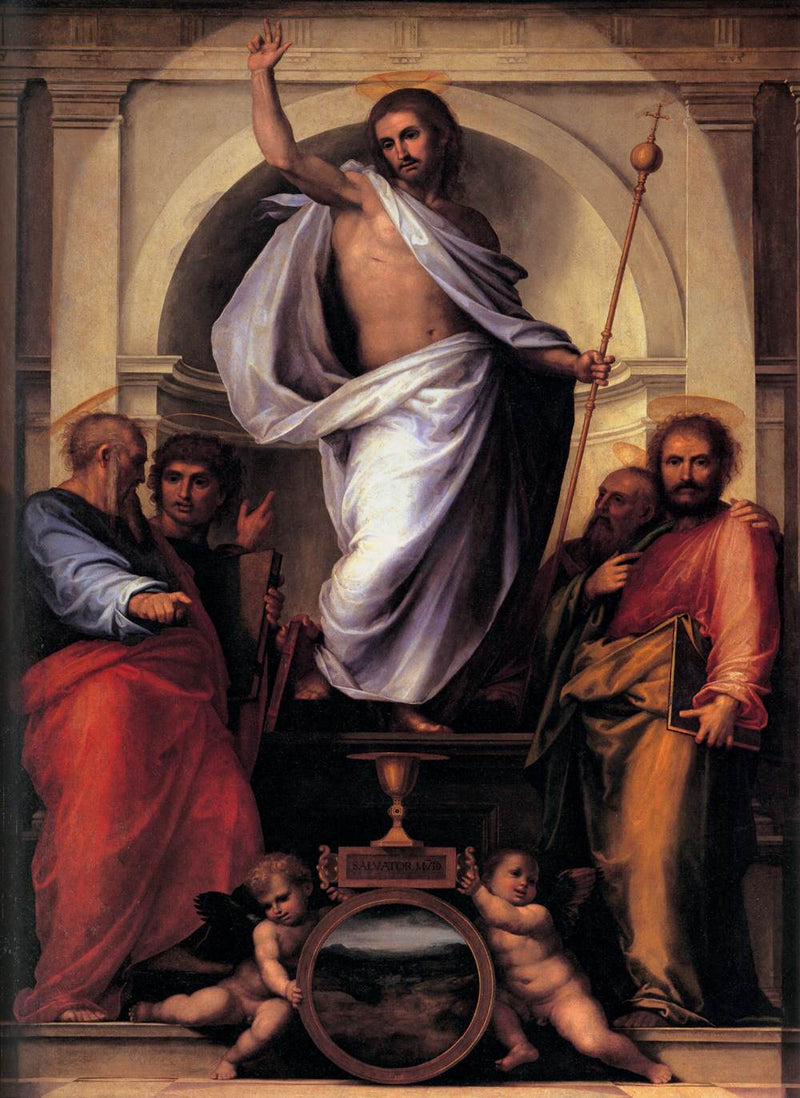 Kristus med de fire evangelister - Fra Bartolomeo