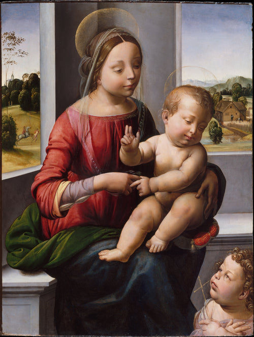 Vierge à l’Enfant avec le jeune saint Jean-Baptiste - Fra Bartolomeo - Alpha Reproduction