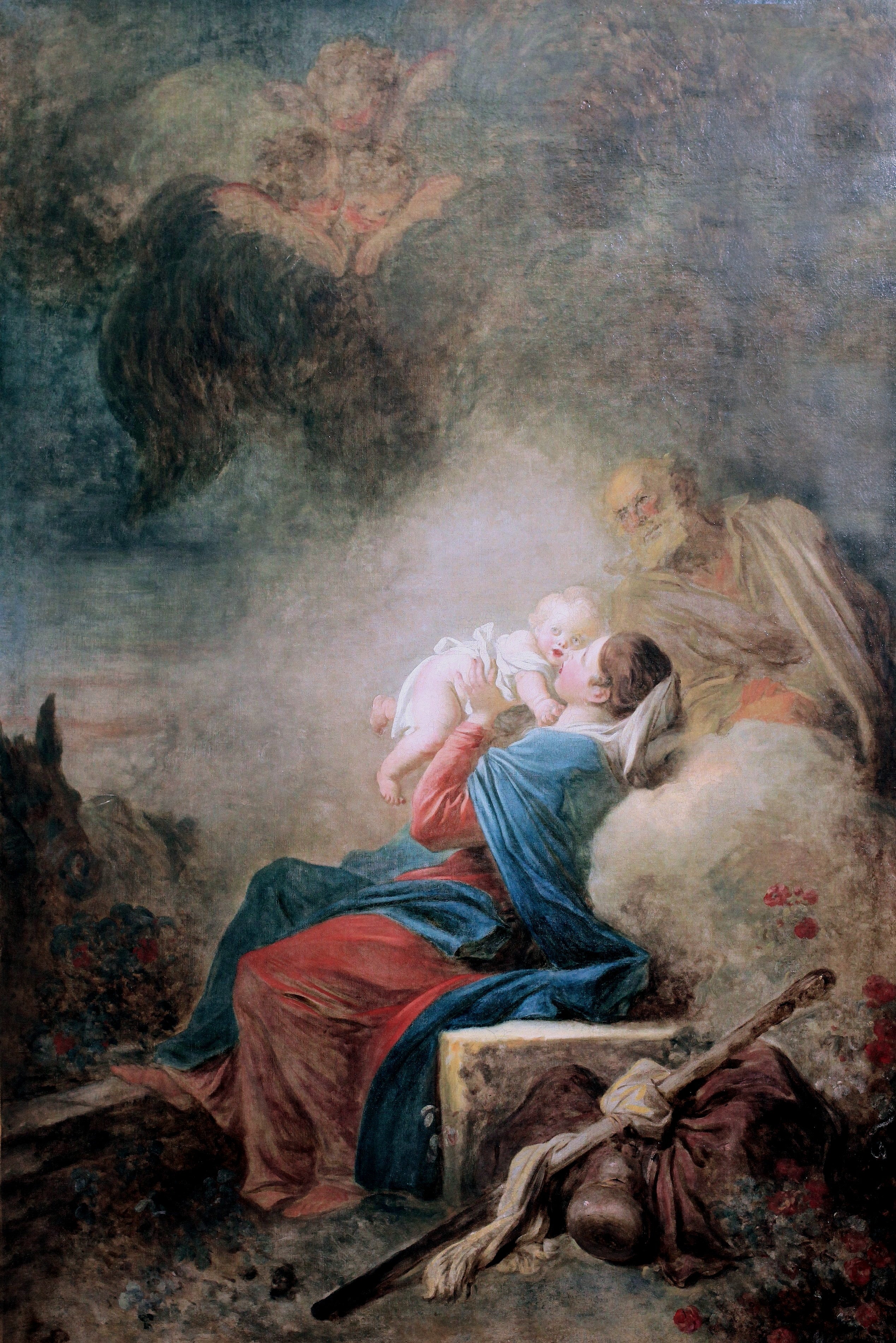 Le Repos de la Sainte Famille - Jean-Honoré Fragonard
