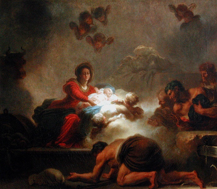 L'Adoration des bergers - Jean-Honoré Fragonard
