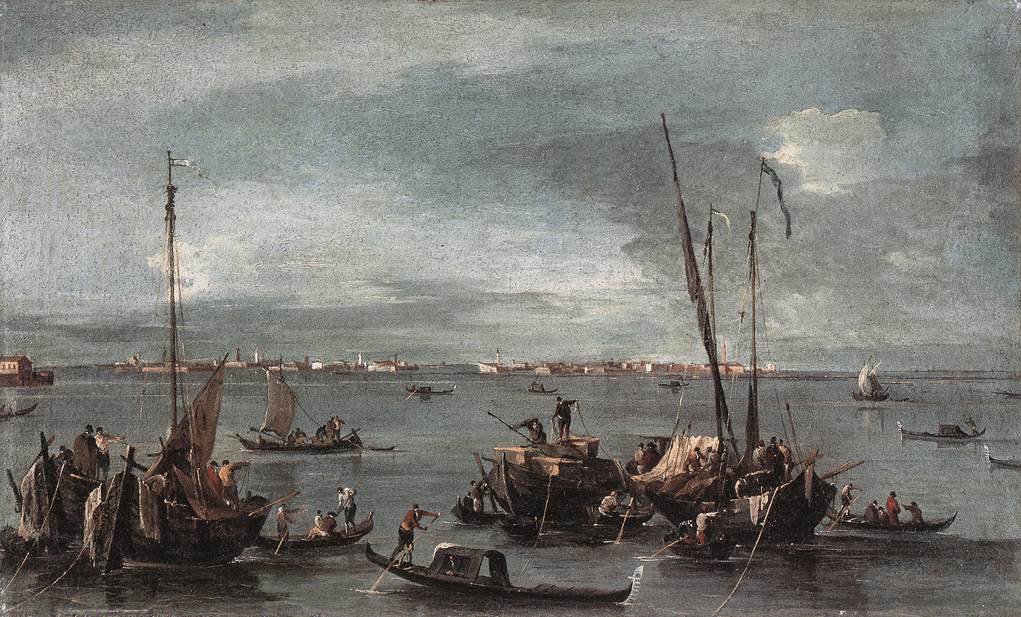Vue vers Murano depuis le Fondamente Nuove, Venise - Francesco Guardi