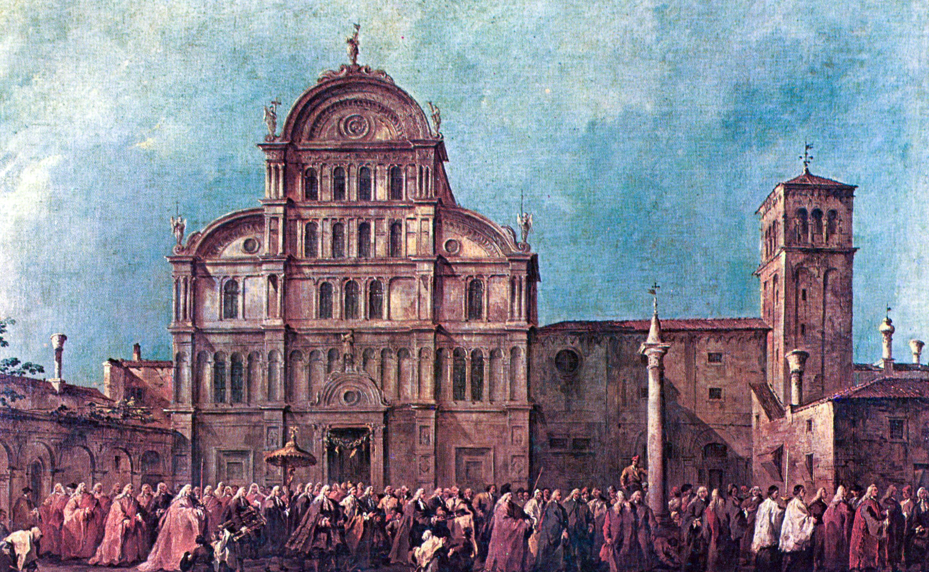 La Procession du doge de Venise à San Zaccaria - Francesco Guardi