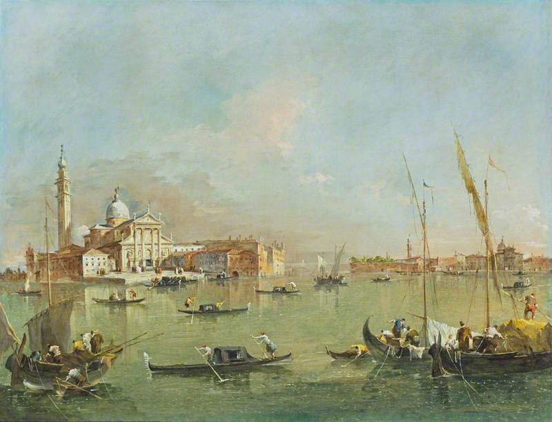 Venedig: San Giorgio Maggiore med Giudecca og Zitelle - Francesco Guardi