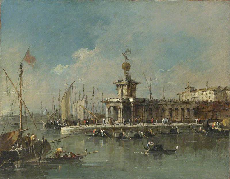 Venise : La Punta della Dogana - Francesco Guardi