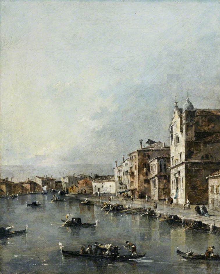 Venise, l'église Santa Lucia sur le Grand Canal - Francesco Guardi