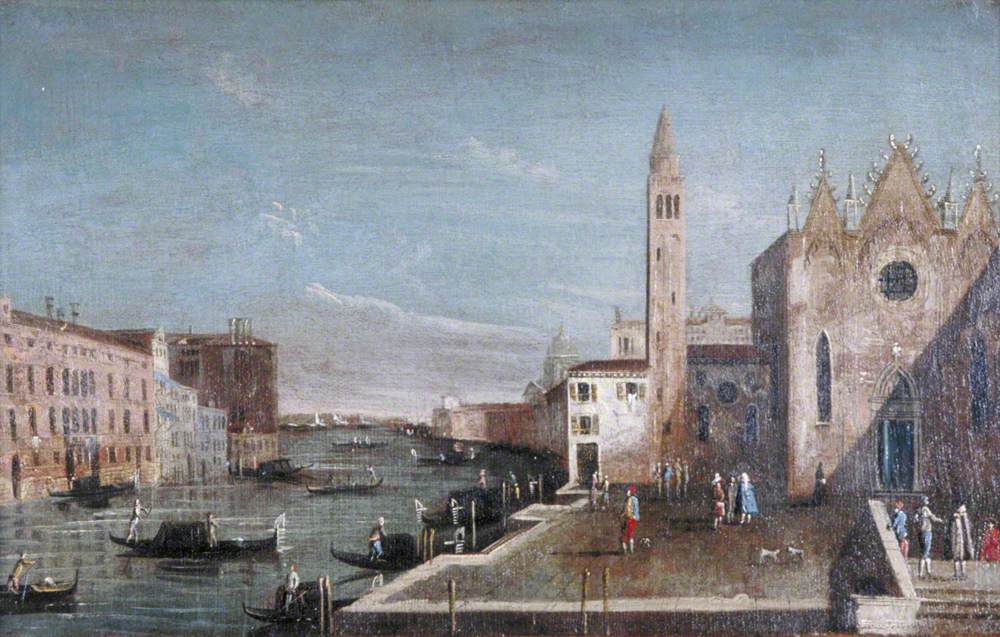 Venise : le Grand Canal vers le sud depuis Santa Maria della Carità vers le Bacino di San Marco - Francesco Guardi