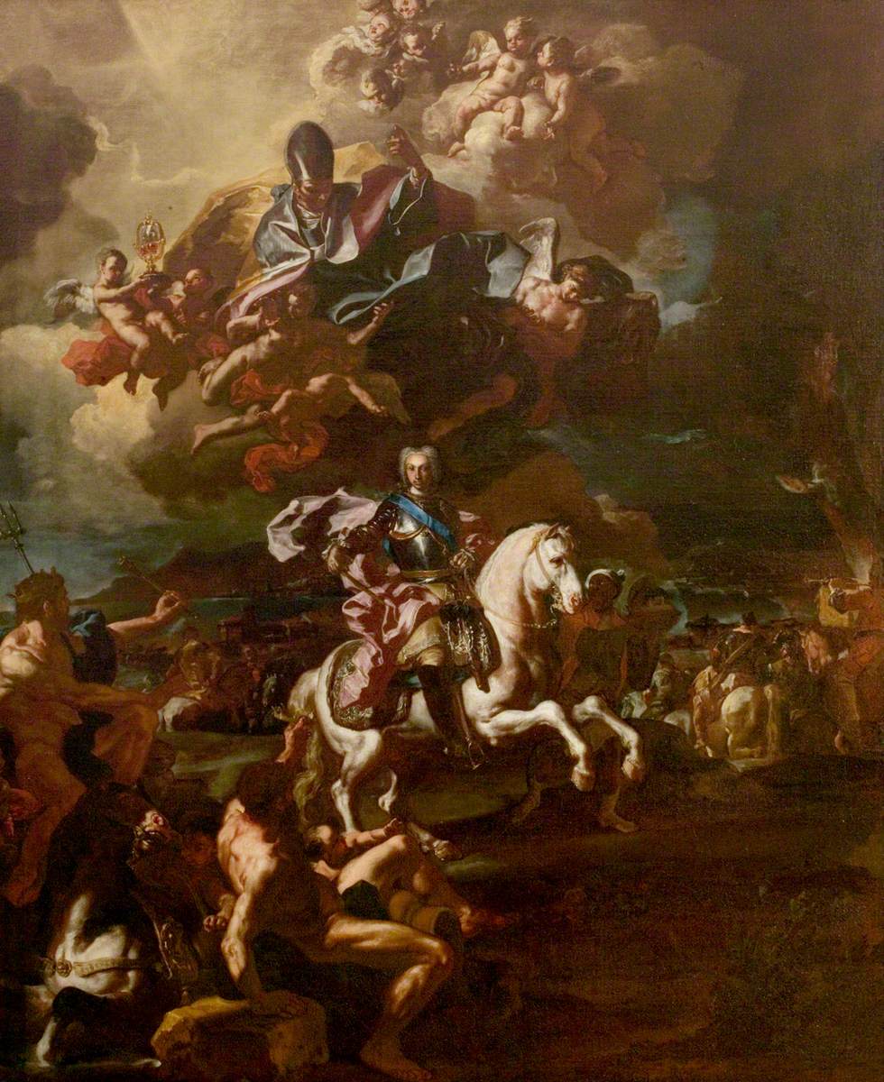 Le triomphe du roi Charles III au siège de Gaète - Francesco Solimena - Alpha Reproduction