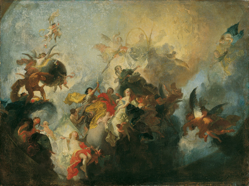 La divine Providence et les vertus - Franz Anton Maulbertsch