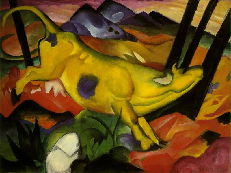 Den gule ko - Franz Marc