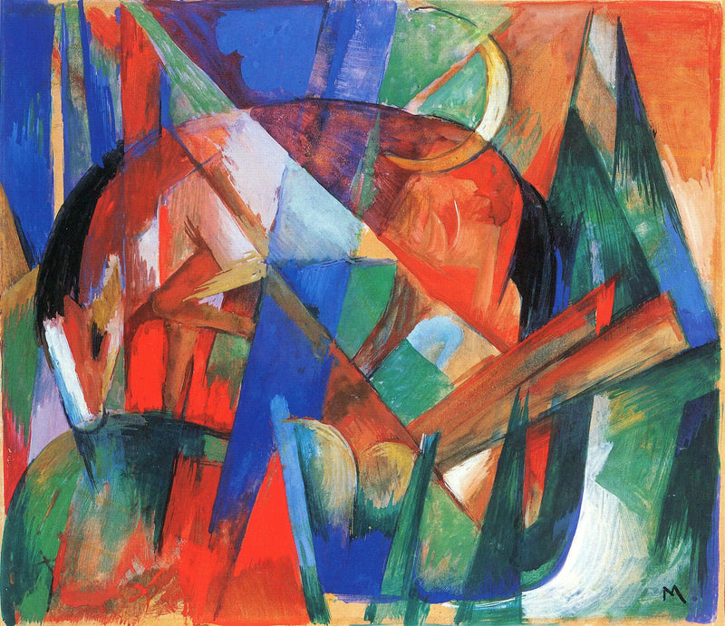 Mytisk skabning II (hest) - Franz Marc