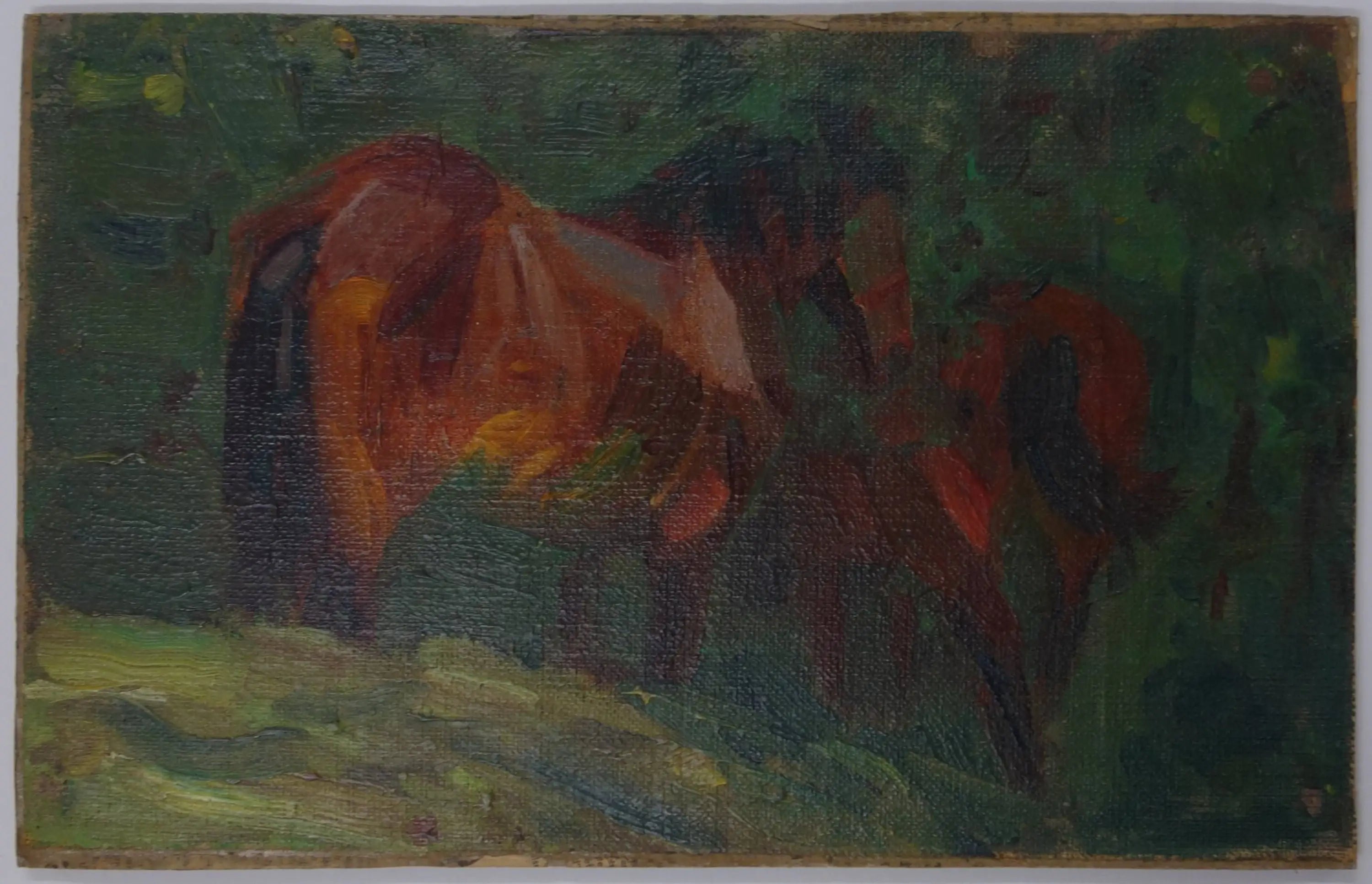 Reproduction du tableau « Croquis de cheval II - Franz Marc » par Alpha Reproduction en peinture à l’huile