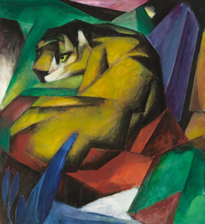 Reproduction du tableau « Le Tigre - Franz Marc » par Alpha Reproduction en peinture à l’huile